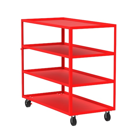 Utility Cart, Steel, 3600 lb Load Capacity, 65 in L, 30 in W MPN:F89168RDPH