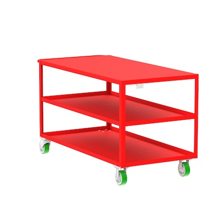 Utility Cart, Steel, 2000 lb Load Capacity, 65 in L, 30 in W MPN:F89173RDPY