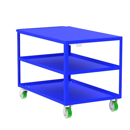 Utility Cart, Steel, 2000 lb Load Capacity, 53 in L, 30 in W MPN:F89175BUPY