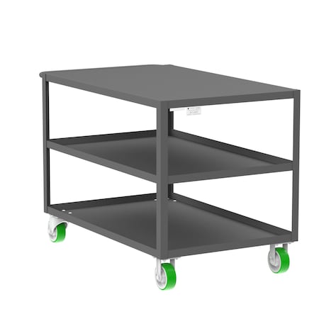 Utility Cart, Steel, 2000 lb Load Capacity, 53 in L, 30 in W MPN:F89175GYPY