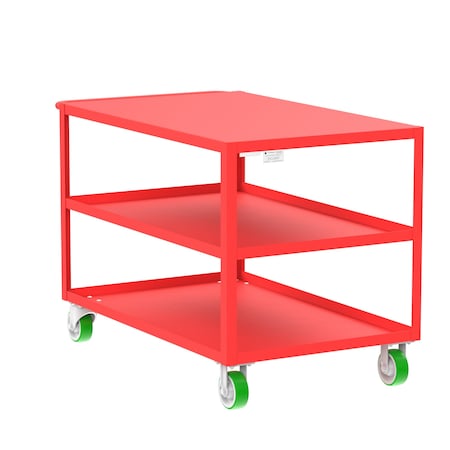 Utility Cart, Steel, 2000 lb Load Capacity, 53 in L, 30 in W MPN:F89175RDPY