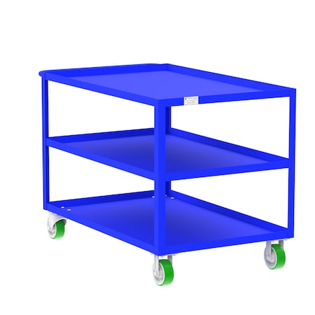 Utility Cart, Steel, 2000 lb Load Capacity, 53 in L, 30 in W MPN:F89176BUPY