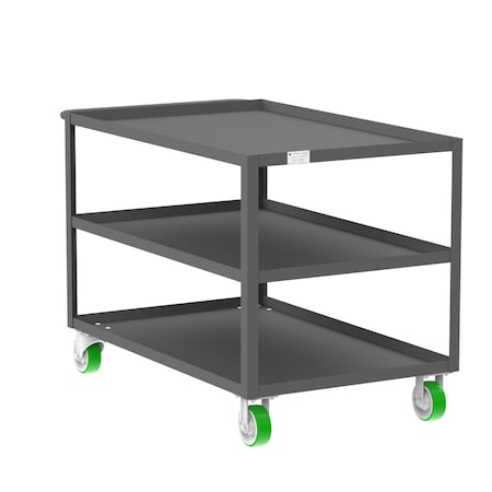 Utility Cart, Steel, 2000 lb Load Capacity, 53 in L, 30 in W MPN:F89176GYPY