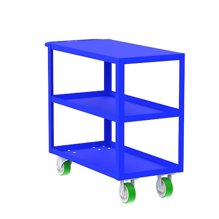 Utility Cart, Steel, 2000 lb Load Capacity, 41 in L, 18 in W MPN:F89177BUPY