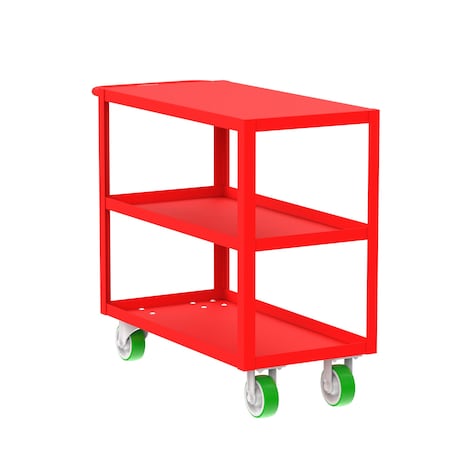 Utility Cart, Steel, 2000 lb Load Capacity, 41 in L, 18 in W MPN:F89177RDPY