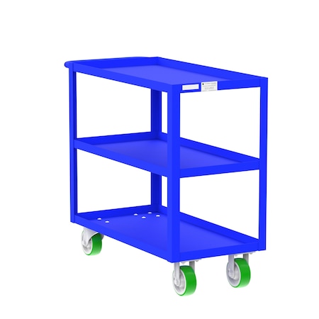 Utility Cart, Steel, 2000 lb Load Capacity, 41 in L, 18 in W MPN:F89178BUPY