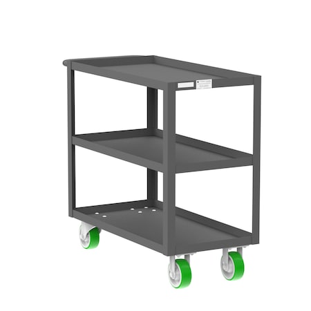 Utility Cart, Steel, 2000 lb Load Capacity, 41 in L, 18 in W MPN:F89178GYPY