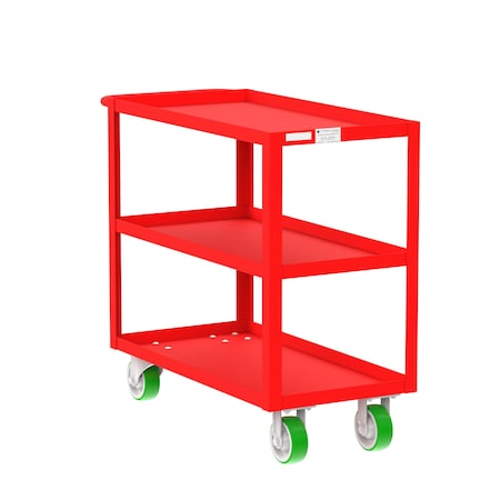 Utility Cart, Steel, 2000 lb Load Capacity, 41 in L, 18 in W MPN:F89178RDPY