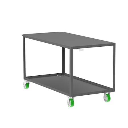 Gauge Utility Cart, 2 Shelf, Flat Top MPN:F89179GYPY
