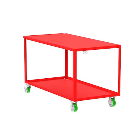 Gauge Utility Cart, 2 Shelf, Flat Top MPN:F89179RDPY