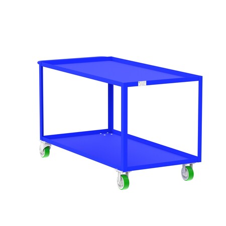 Utility Cart, Steel, 2000 lb Load Capacity, 65 in L, 30 in W MPN:F89180BUPY