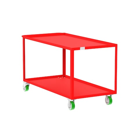 Utility Cart, Steel, 2000 lb Load Capacity, 65 in L, 30 in W MPN:F89180RDPY