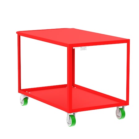 Utility Cart, Steel, 2000 lb Load Capacity, 53 in L, 30 in W MPN:F89181RDPY