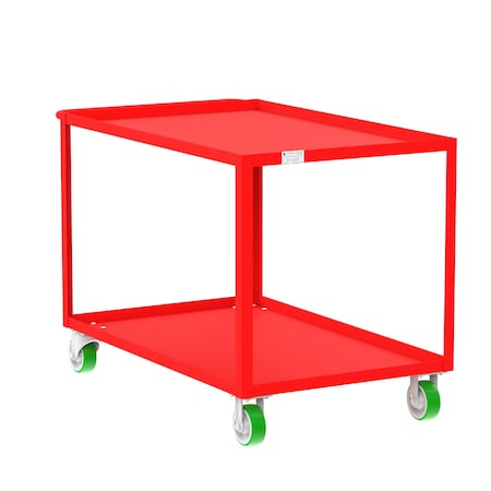 Utility Cart, Steel, 2000 lb Load Capacity, 53 in L, 30 in W MPN:F89182RDPY