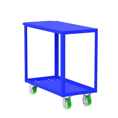 Utility Cart, Steel, 2000 lb Load Capacity, 41 in L, 18 in W MPN:F89183BUPY
