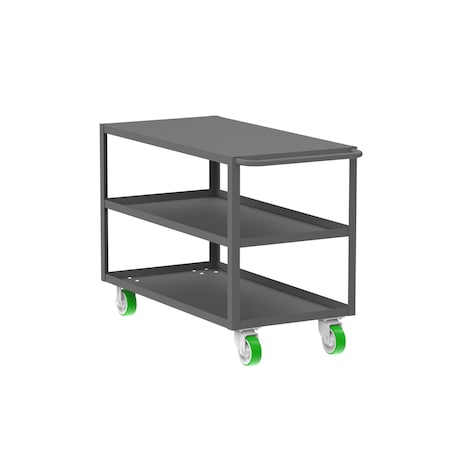 Flush-Top Utility Car, Three Shelf, 24x48 MPN:F89219GYPY