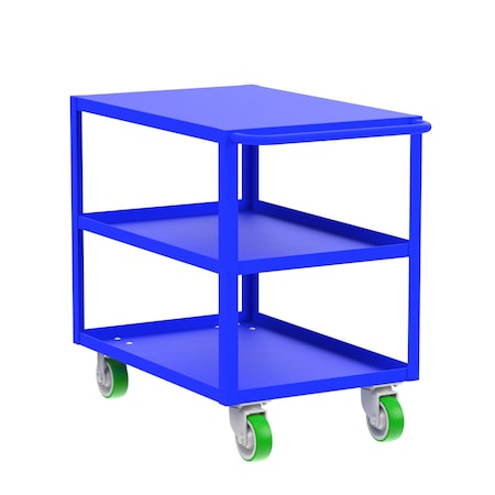 Flush-Top Utility Car, Three Shelf, 24x36 MPN:F89220BUPY