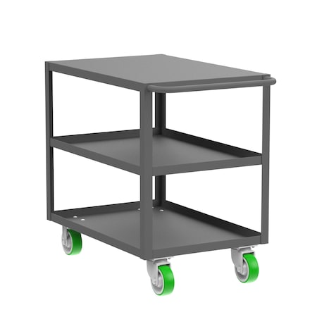 Flush-Top Utility Car, Three Shelf, 24x36 MPN:F89220GYPY