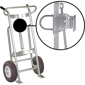 Valley Craft Hand Truck For Fiber Drums Pneumatic Wheels Silver F81500A0F
