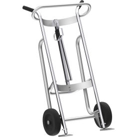 Valley Craft® 2-Wheel Hand Truck For 30/55 Gallon Steel Drums 1000 lb. Capacity Silver F81770A3