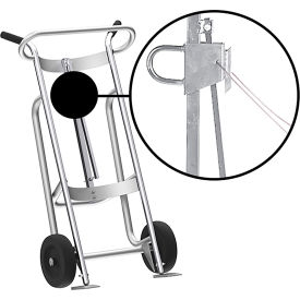 Valley Craft Hand Truck For Steel/Plastic/Fiber Drums Rubber Wheels Silver F81770A3C
