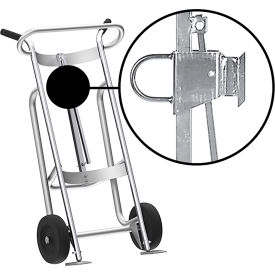 Valley Craft 2-Wheel Hand Truck For Fiber Drums Rubber Wheels Silver F81770A3F