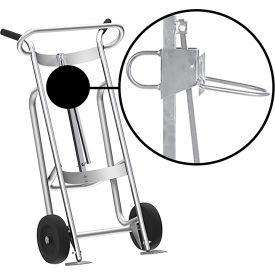 Valley Craft 2-Wheel Hand Truck For Plastic Drums Rubber Wheels Silver F81770A3P