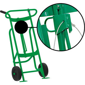 Valley Craft Hand Truck For Steel/Plastic/Fiber Drums Rubber Wheels Green F81895A3C