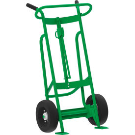Valley Craft® 2-Wheel Steel Drum Truck w/ Brakes Pneumatic Wheels 1000 lb. Cap. F82025A4