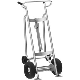 Valley Craft® 4-Wheel Aluminum Drum Truck with Brakes Pneumatic Wheels 1000 lb. Cap. F82960A1