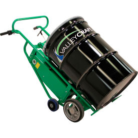 Valley Craft® 4-Wheel Powered Drum Truck Standard Chime Hook Solid Rubber Wheels 800 lb. Cap F89503