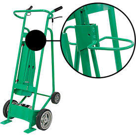 Valley Craft® 4-Wheel Powered Drum Truck Plastic Chime Hook Solid Rubber Wheels 800 lb. Cap. F89503P