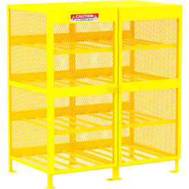 Valley Craft® Horizontal Gas Cylinder Storage Cabinet 16 Cylinders Cap. 62