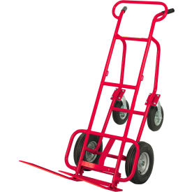 Valley Craft® HVAC Hand Truck with Pneumatic Wheels 600 lb. Capacity Red F80233R6