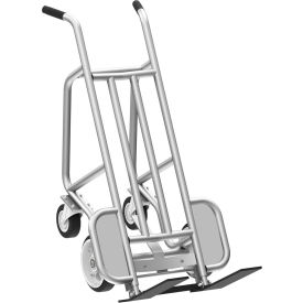 Valley Craft® 4 Wheel Pallet Hand Truck with Solid & Rubber Swivel Wheels 1000 lb. Cap Silver F84802A9