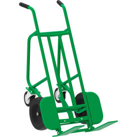 Valley Craft® 4 Wheel Pallet Hand Truck with Rear Rubber Swivel Wheels 1000 lb. Cap. Green F84812A7