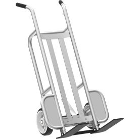 Valley Craft® 4-Wheel Aluminum Pallet Hand Truck w/ Solid Rubber Wheels 1000 lb. Cap. Silver F84908A2
