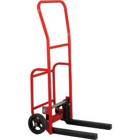 Valley Craft® Multi-Use Transmission Forks Hand Truck with Rubber Wheels 800 lb. Cap. Red F86182A4TF