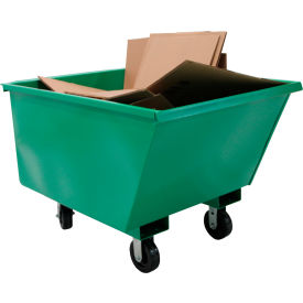 Valley Craft® Steel Mobile Hopper 1/2 Cu. Yd. Capacity 2000 lb. Cap. Green F89679