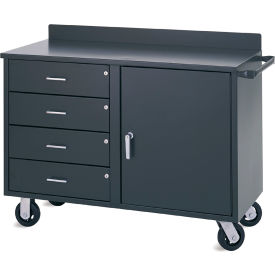 Valley Craft® Mobile Utility Cabinet w/ 4 Drawers 1 Door & Shelf 51