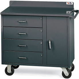 Valley Craft® Mobile Utility Cabinet with 4 Drawers & 1 Door 41
