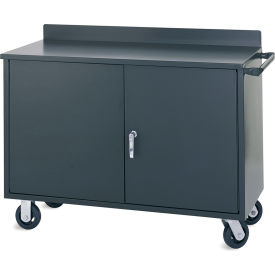 Valley Craft® Mobile Shelf Cabinet w/ Steel Square Edge & 2 Doors 51