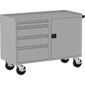 Valley Craft® Mobile Workbench with 4 Drawers & 1 Door 52