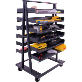 Valley Craft® Double Sided Heavy Duty A-Frame Truck 12 Trays 2500 lb. Cap 38