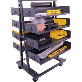 Valley Craft® Double Sided Heavy Duty A-Frame Truck 8 Trays 2500 lb. Cap. 38