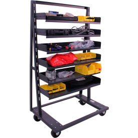 Valley Craft® Single Sided Heavy Duty A-Frame Truck 6 Trays 2500 lb. Cap. 38