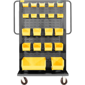 Valley Craft® Modular A-Frame Bin Cart 2 Louvered Panels 57