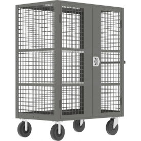 Valley Craft® Security Cart with 2 Adjustable Shelves 2000 lb. Cap. 63