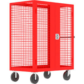 Valley Craft® Security Truck with 2 Rigid & 2 Locking Swivel Casters 63