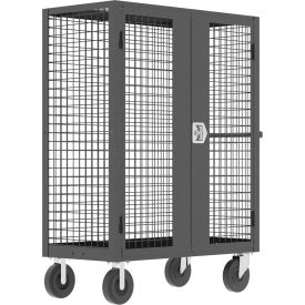 Valley Craft® Security Truck with 2 Rigid & 2 Locking Swivel Casters 51
